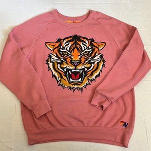 Aviator Nation tiger print sweatshirt